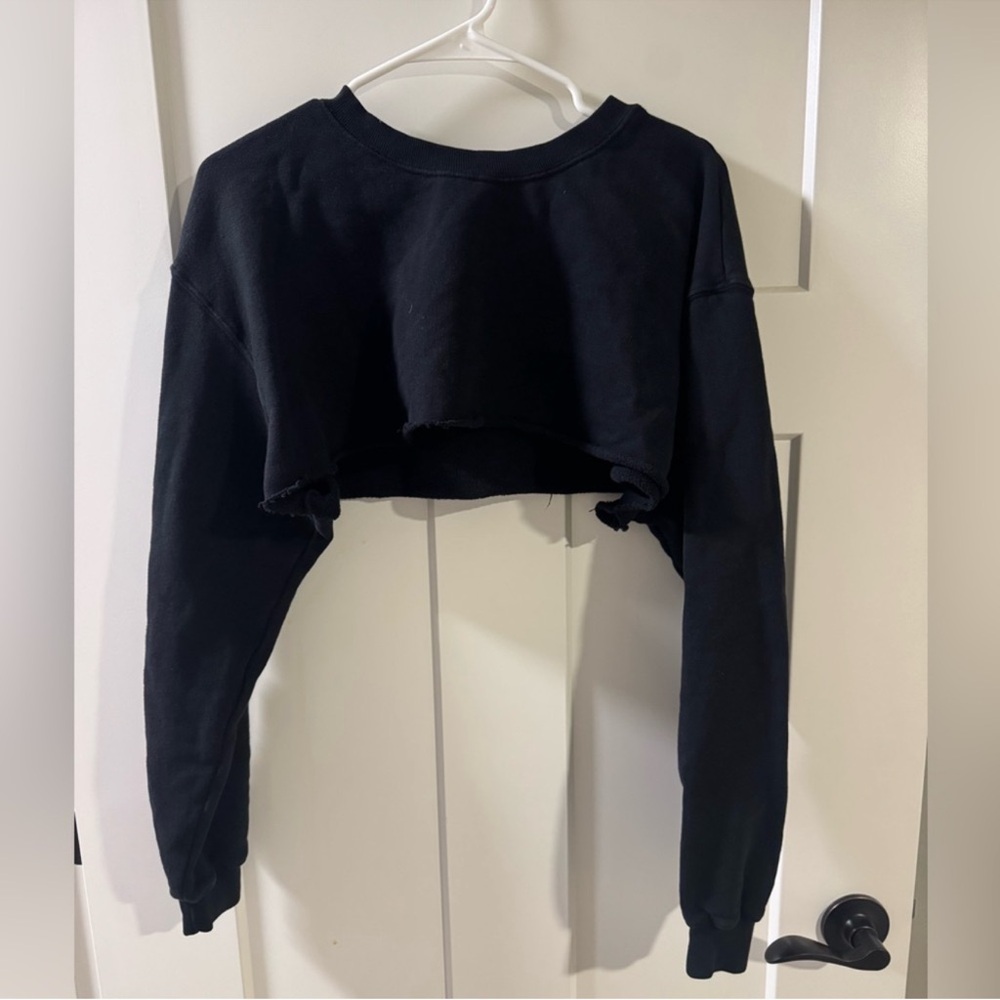 Joah Brown Cropped Sweatshirt